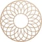 Ekena Millwork Cannes Wood Fretwork Pierced Ceiling Medallion, Alder, 32"OD x 11"ID x 1/4"T CMWP32X32X0250CNAL - alternate 1